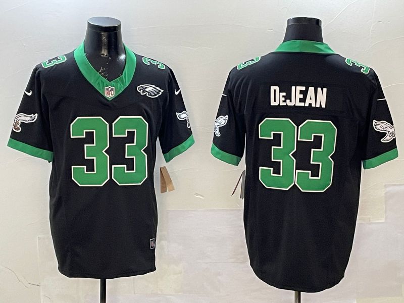Men Philadelphia Eagles #33 DeJean Black Retro three generations 2025 Nike Limited NFL Jersey style 3->philadelphia eagles->NFL Jersey